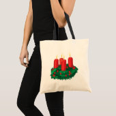 kerstkaarde tote bag (Voorkant (product))
