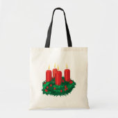 kerstkaarde tote bag (Voorkant)