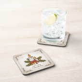   kerstkaars bier onderzetter (Rechterzijde)