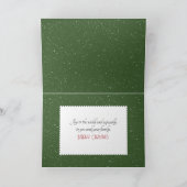 Kerstkaars bij het venster van de boerderij feestdagen kaart (Binnen)