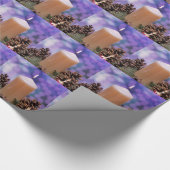 kerstkaars cadeaupapier (Hoek)