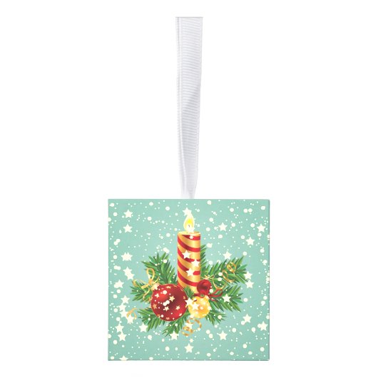 Kerstkaars en sproeten ornament (Rechts)