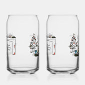 Kerstkaars Glazen Potten (Links)