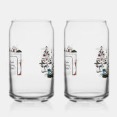 Kerstkaars Glazen Potten (Rechts)