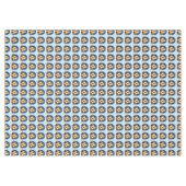 Kerstkaars gloed met poinsettia's tafelkleed (Voorkant (Horizontaal))