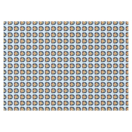 Kerstkaars gloed met poinsettia's tafelkleed (Voorkant (Horizontaal))