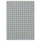 Kerstkaars gloed met poinsettia's tafelkleed (Voorkant)