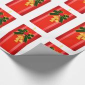 Kerstkaars inpakpapier (Hoek)