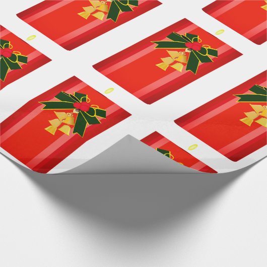 Kerstkaars inpakpapier (Hoek)