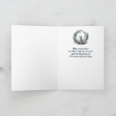 Kerstkaars krans leraar kaart (Binnen)