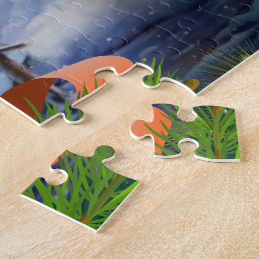 kerstkaars legpuzzel (Zijkant)