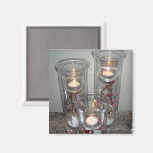 Kerstkaars Licht Magneet (Voorkant / Achterkant)