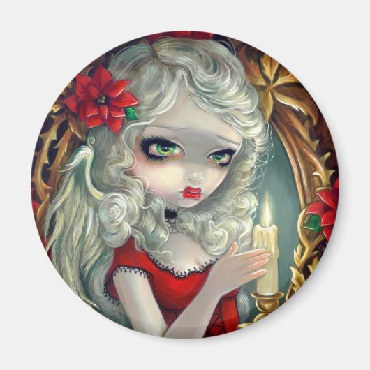 "Kerstkaars" Magneet (Voorkant)