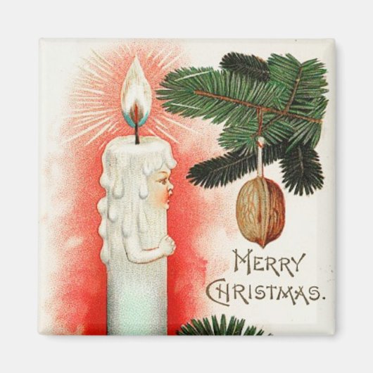  kerstkaars Magnet (Voorkant)
