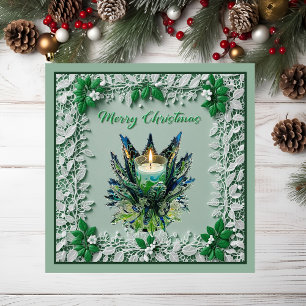 Kerstkaars Magnetische Kaart