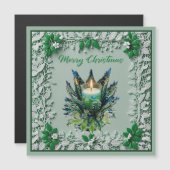 Kerstkaars Magnetische Kaart (Voorkant / Achterkant)
