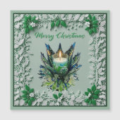 Kerstkaars Magnetische Kaart (Voorkant)