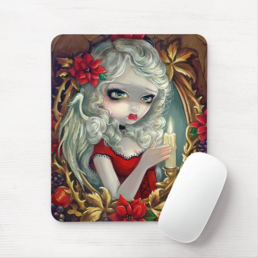 "Kerstkaars" Mousepad Muismat (Met muis)