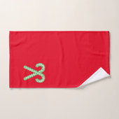 Kerstkaars/pepermunt Bad Handdoek (Handdoek)