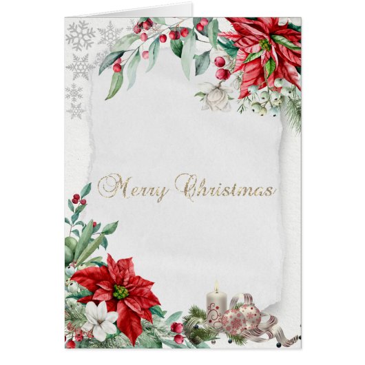 Kerstkaars,Sneeuwvlokken,Kerstster (Voorkant)