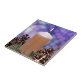 kerstkaars tegeltje (Zijkant)