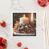 Kerstkaars voor Thanksgiving Servet (Insitu)