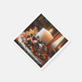 Kerstkaars voor Thanksgiving Servet (Hoek)