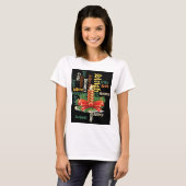 Kerstkaars Woord Kunst T-shirt (Voorkant volledig)