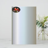 kerstkaarsdeklaag briefpapier (Staand voorkant)