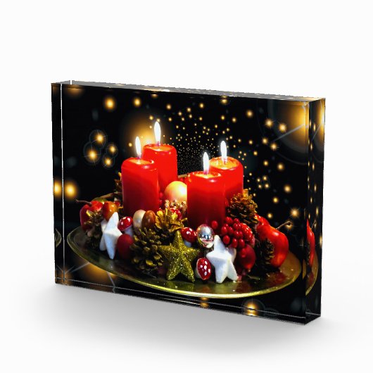 kerstkaarsdeklaag fotoblokken (Rechts)