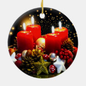 kerstkaarsdeklaag keramisch ornament (Achterkant)