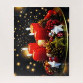 kerstkaarsdeklaag legpuzzel (Verticaal)