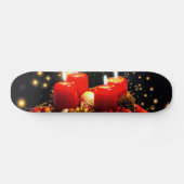 kerstkaarsdeklaag persoonlijk skateboard (Horizontaal)
