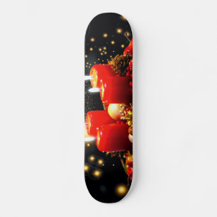 kerstkaarsdeklaag persoonlijk skateboard