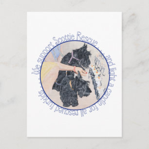 Kerstkaarsen Aansteken voor Scottie Reddingen Briefkaart