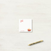 Kerstkaarsen, ballen, sneeuwvlokken - gepersonalis post-it® notes (Op bureau)