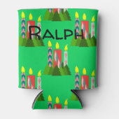 kerstkaarsen blikjeskoeler (Voorkant)