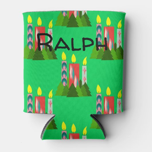 kerstkaarsen blikjeskoeler (Voorkant)