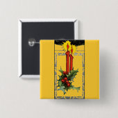 kerstkaarsen Button (Voorkant /achterkant)