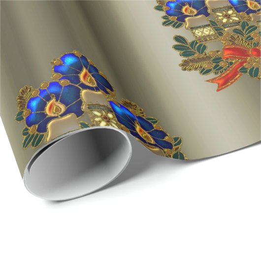 kerstkaarsen cadeaupapier (Rol Hoek)