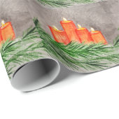 kerstkaarsen cadeaupapier (Rol Hoek)