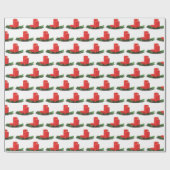 kerstkaarsen cadeaupapier (Vlak)