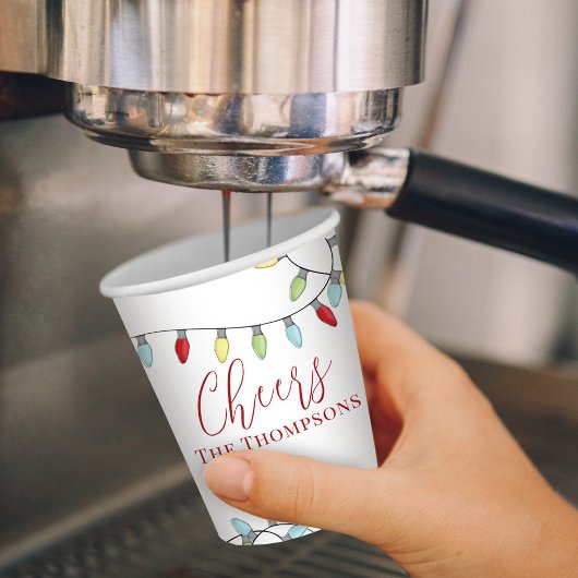 kerstkaarsen Colorful String Lights Papieren Bekers