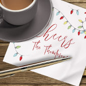 kerstkaarsen Colorful String Lights Servet