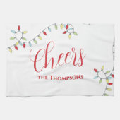 kerstkaarsen Colorful String Lights Theedoek (Horizontaal)