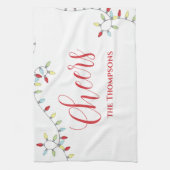 kerstkaarsen Colorful String Lights Theedoek (Verticaal)