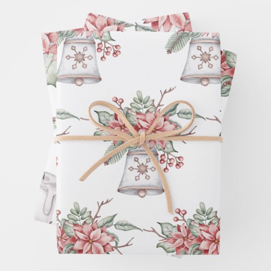 Kerstkaarsen en blaasjes inpakpapier vel (In situ)