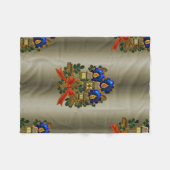 kerstkaarsen en geschreeuw fleece deken (Voorkant (Horizontaal))