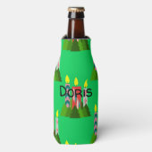 kerstkaarsen flesjeskoeler (Fles Voorkant)