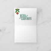 kerstkaarsen initiaal E Feestdagen Kaart (Binnen)